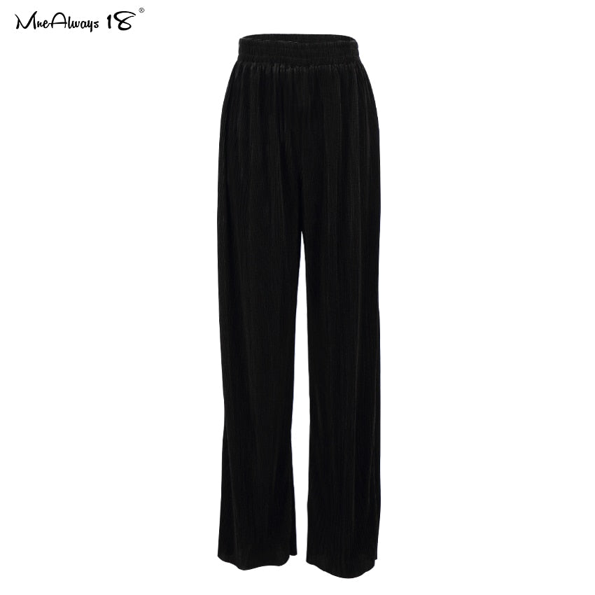 Large pantalon femmes pantalon mode 2023 Décontracté Elégant Long