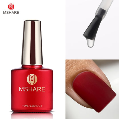 MSHARE Gel d'extension d'ongle de constructeur blanc laiteux dans une bouteille 10 ml ongles auto-nivelants construction rapide Gel UV Led rose clair