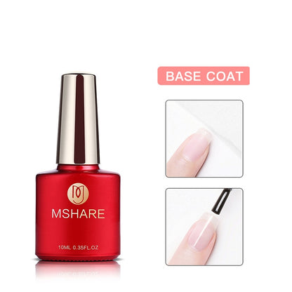 MSHARE Gel d'extension d'ongle de constructeur blanc laiteux dans une bouteille 10 ml ongles auto-nivelants construction rapide Gel UV Led rose clair